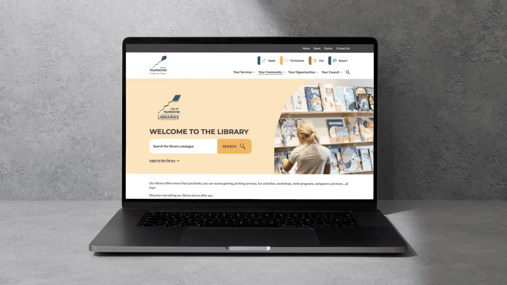 Mobile view of old site