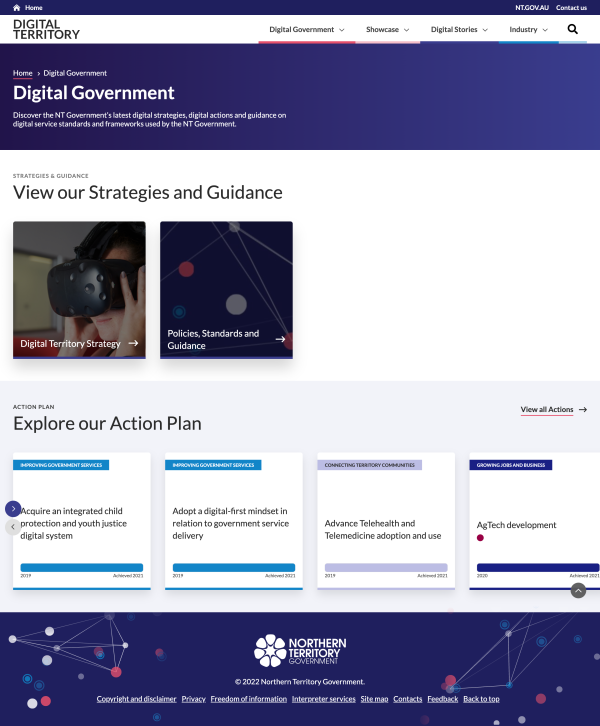 Digital Government page