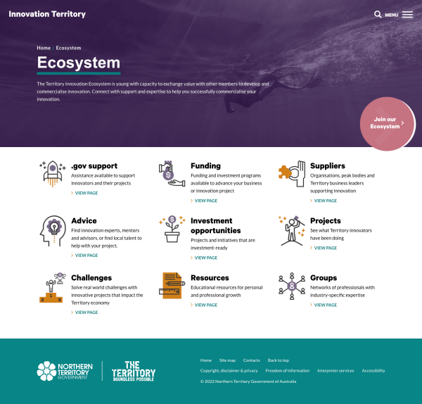 Ecosystem page