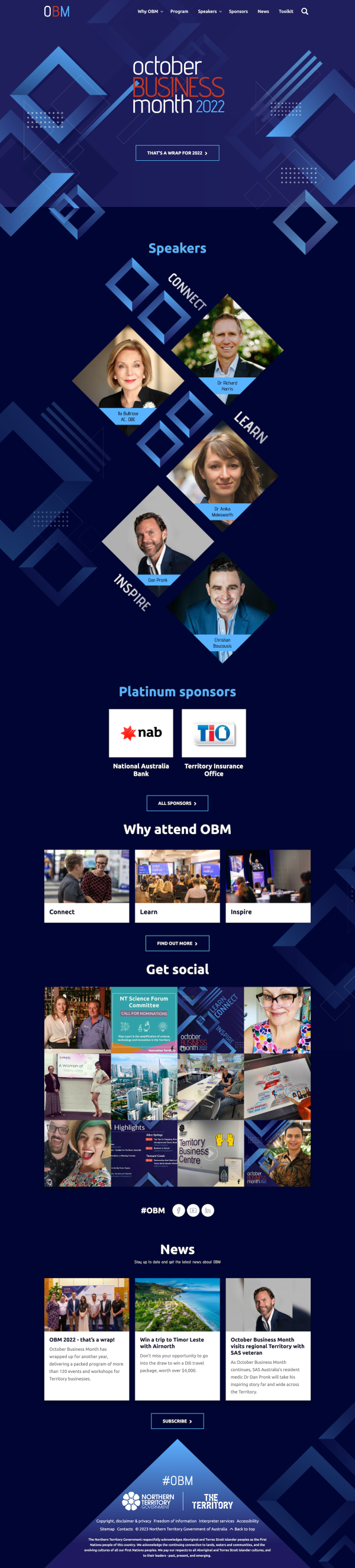 OBM NT homepage