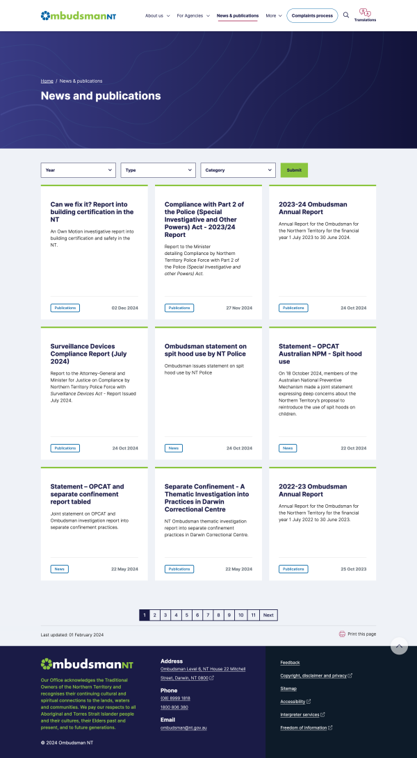 Ombudsman News & Publications
